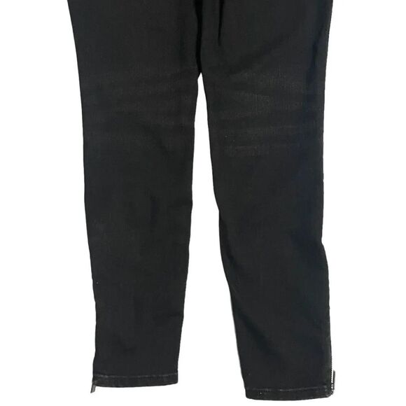 Athleta Sculptek Ultra Skinny Jeans, Size 4P. Grey Carbon Wash, near black. Zip - Picture 6 of 16